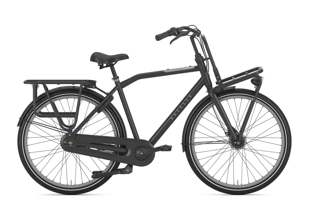 GAZELLE HeavyDutyNL Heren Black Mat 59cm 2021