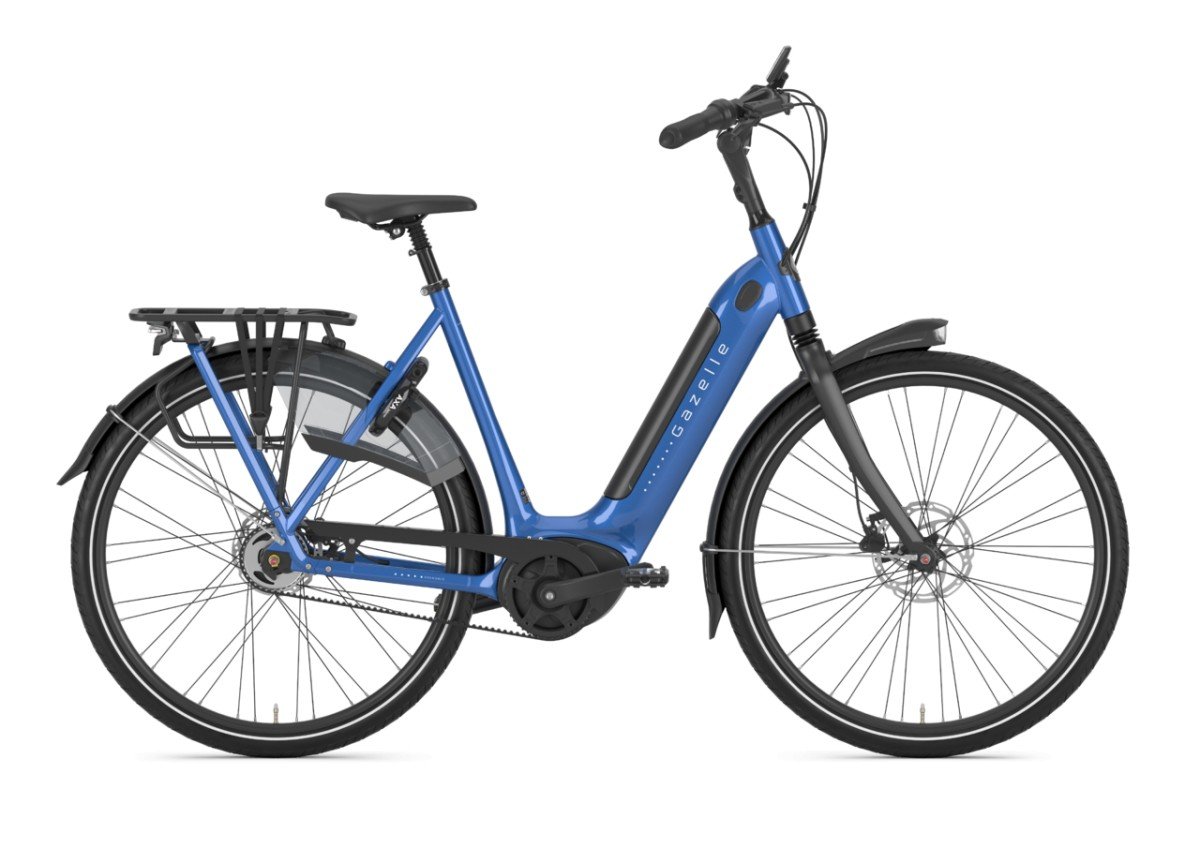 GAZELLE Grenoble HMB test e-bike Dames Tropical Blue Glans 53cm 2023